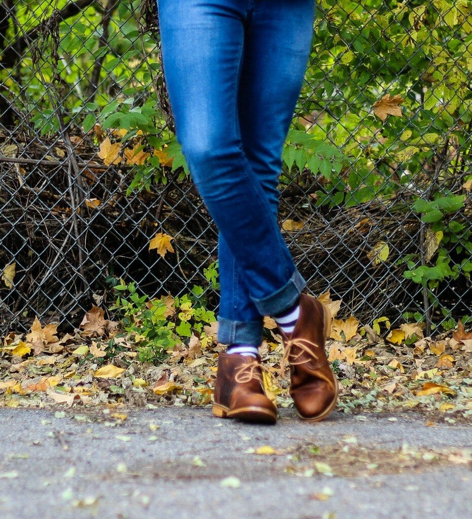 The Kentucky Gent in a Plaid Shirt by Color Fast, Jeans by Topman, and Monarch Chukka Boot by J Shoes
