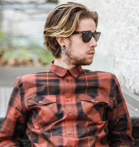 The Kentucky Gent in The Joey WeSC Plaid Shirt, Topman Jeans, Kenneth Cole Detailed Oriented Zipper Boots, and Ray-Ban Wayfarers