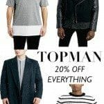 Topman's 20% off everything sale with The Kentucky Gent's favorites.