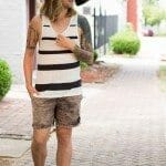 all saints, rvca, mens striped tank top, mens tattoos, how to dress in the summer