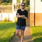 hm, oversized tee, printed shorts, slip on sneakers, summer mens fashion
