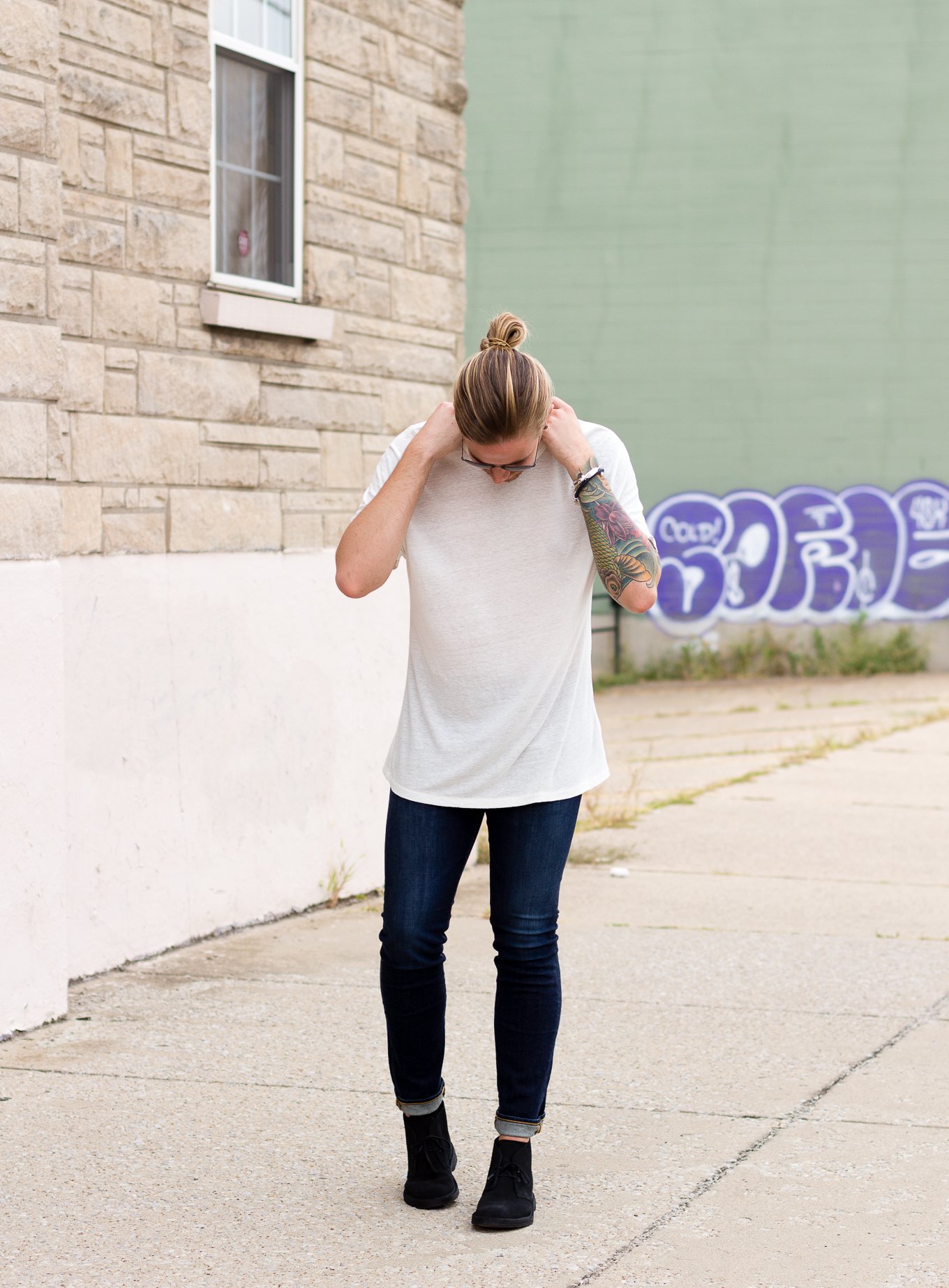 black jeans desert boots