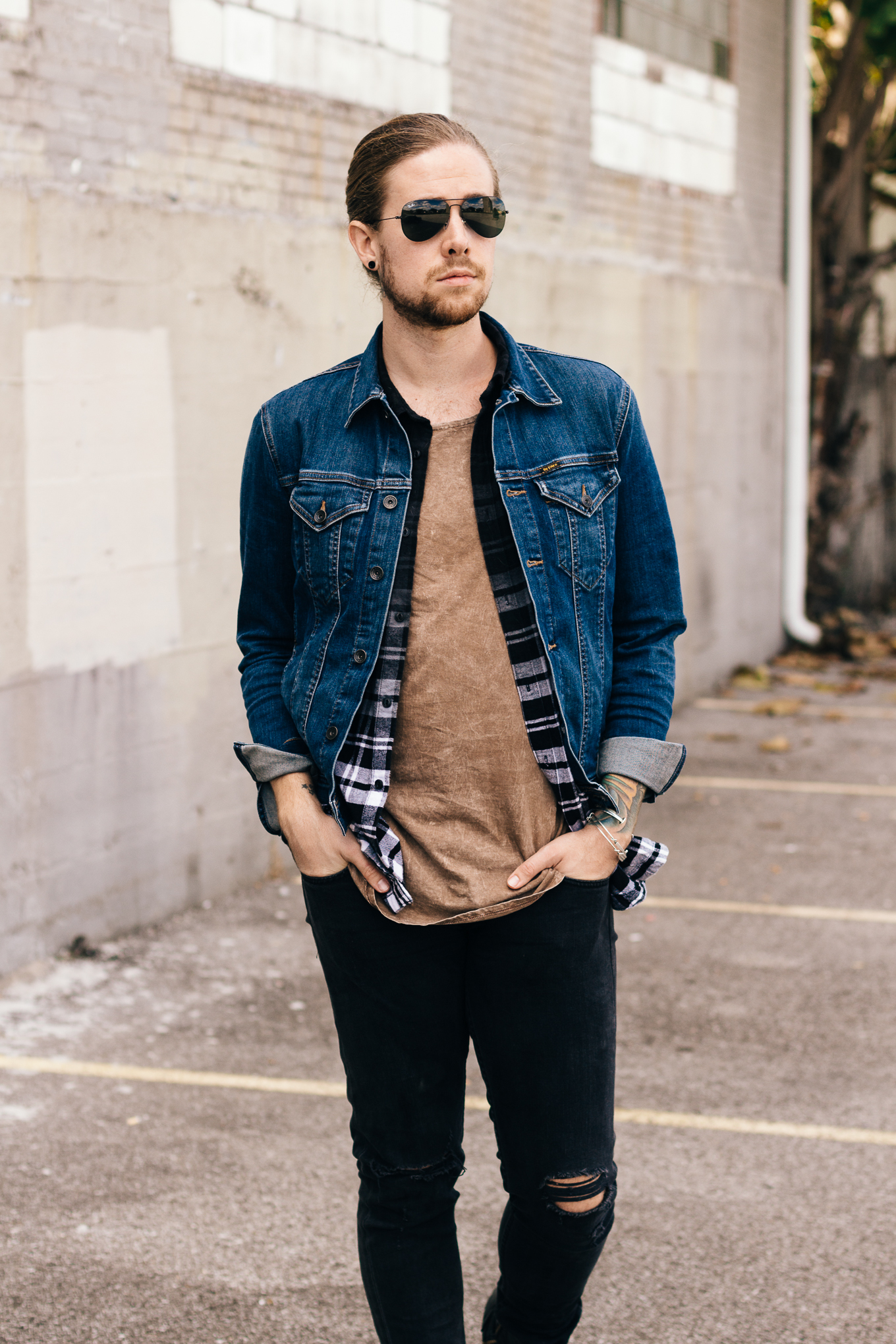 urban outfitters jean jacket mens