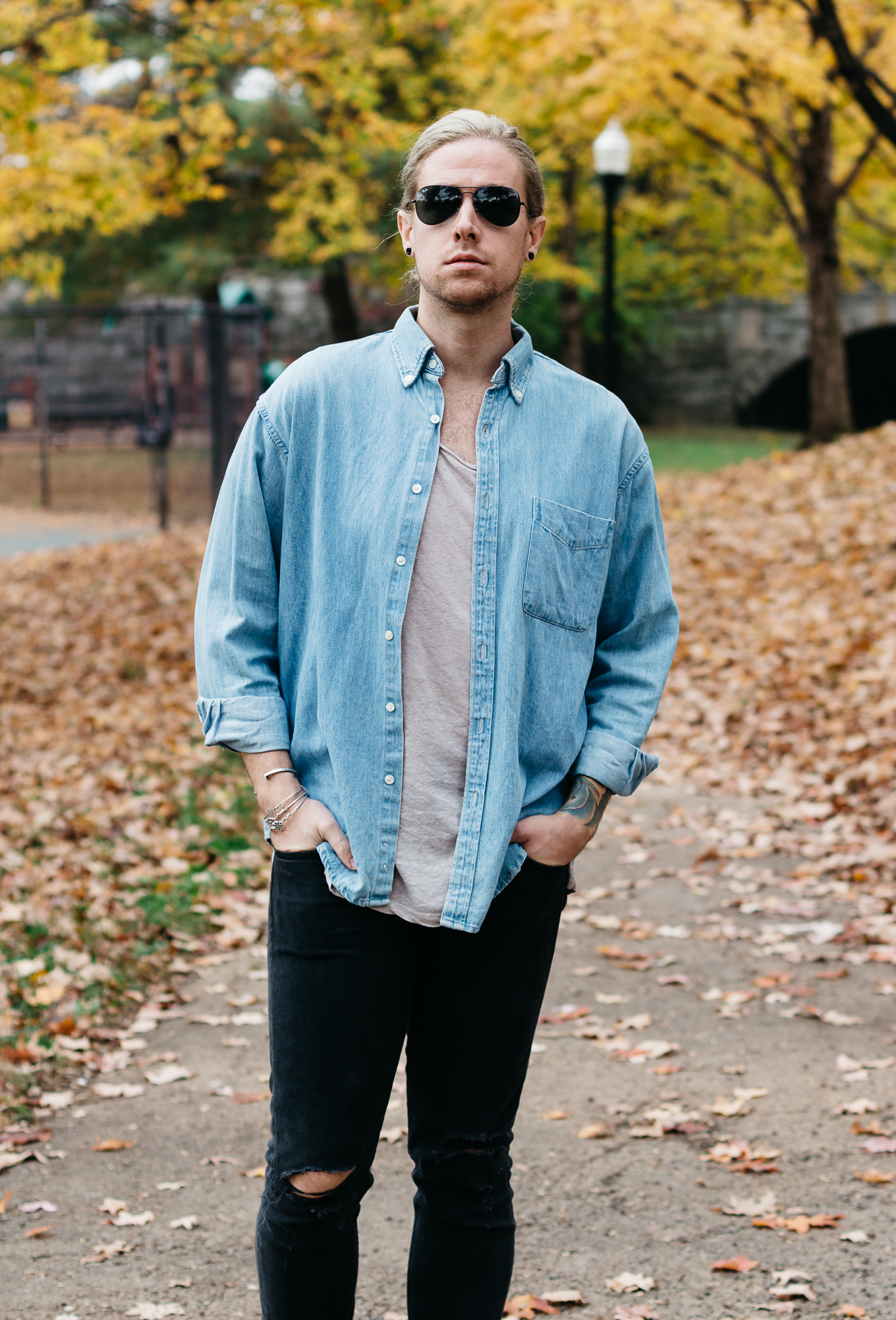 louisville kentucky park, mens fall fashion, vintage j crew denim, vsco film, what to wear in the fall