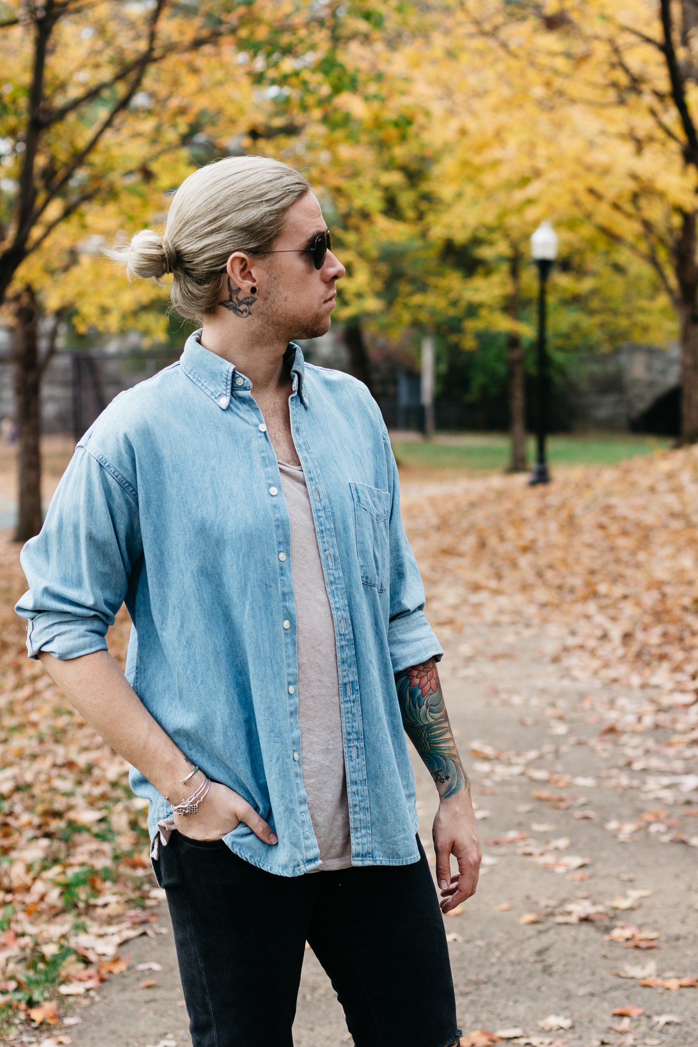 louisville kentucky park, mens fall fashion, vintage j crew denim, vsco film, what to wear in the fall