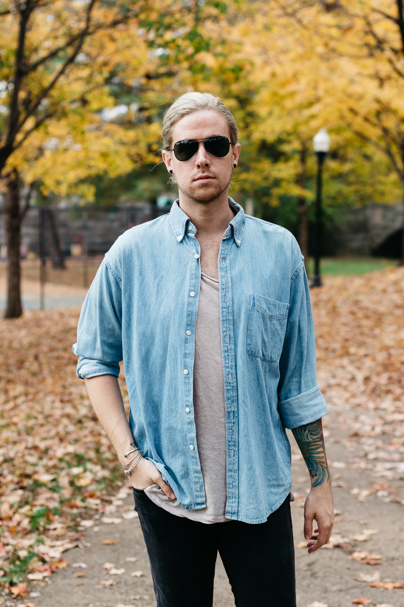 louisville kentucky park, mens fall fashion, vintage j crew denim, vsco film, what to wear in the fall