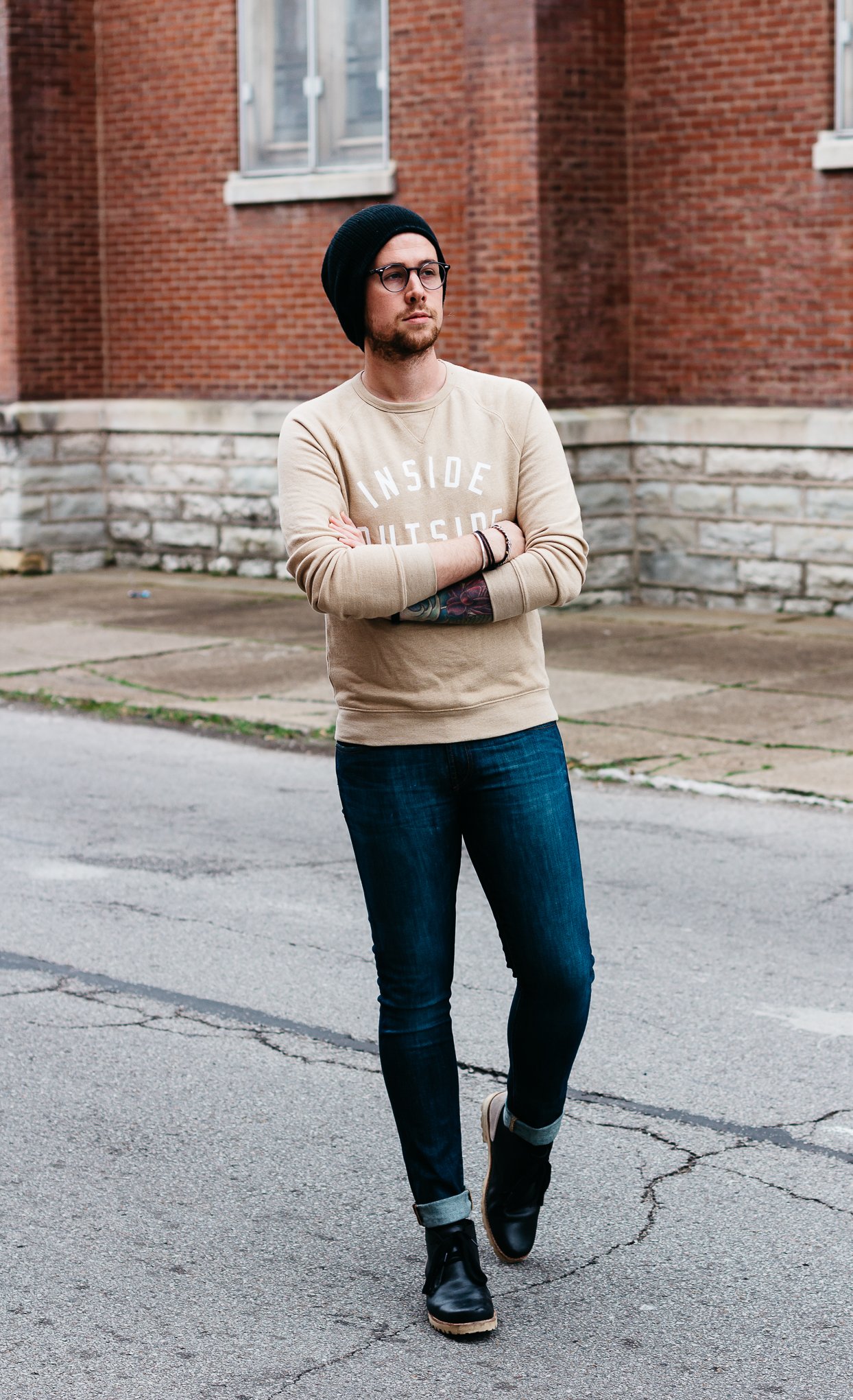 mens graphic sweatshirt, j brand jeans, how to wear sweatshirt and jeans, mens lifestyle blogger, mens fashion blog