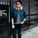 mens fashion blogger, mens denim jacket, how to wear denim jacket, how to dress for winter in a denim jacket, mens style blogger