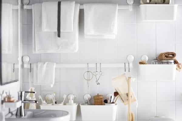 small bathroom tips, ikea bathrooms, small bathroom hacks, how to make the most of a small bathroom