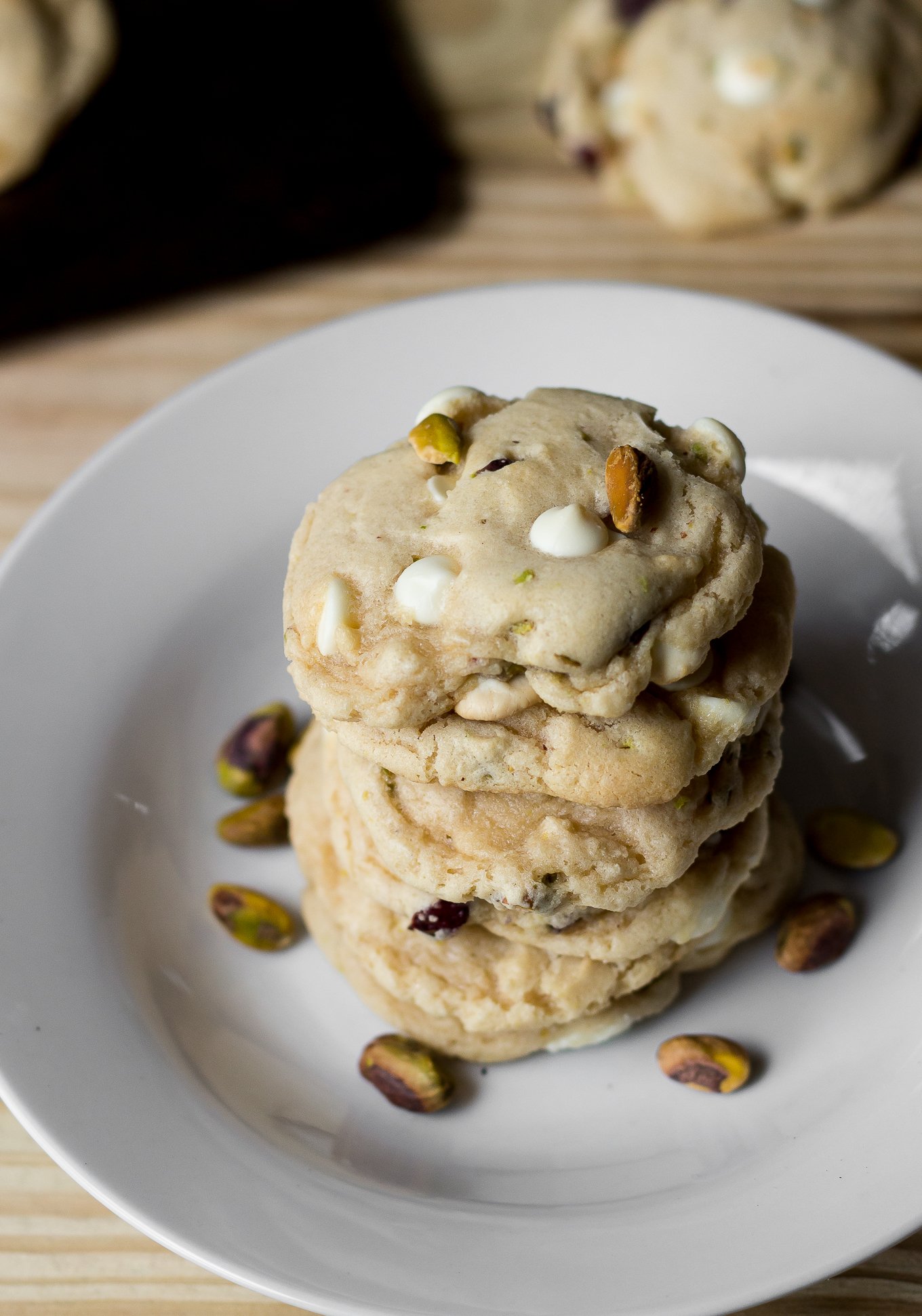 national pistachio day, cranberry white chocolate chip pistachio cookies, pistachio cookies, pistachio recipes