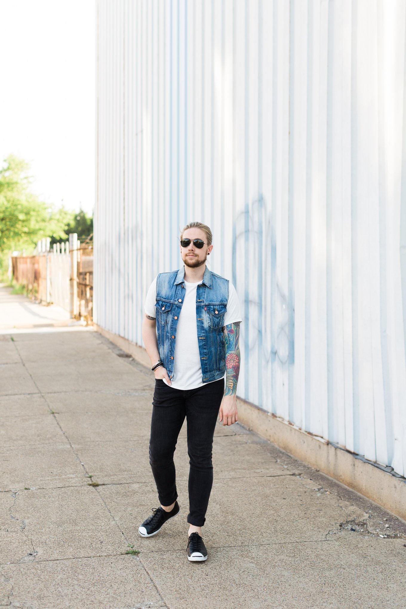 the kentucky gent, mens fashion blog, levis denim vest, gay bloggers, hm mens denim