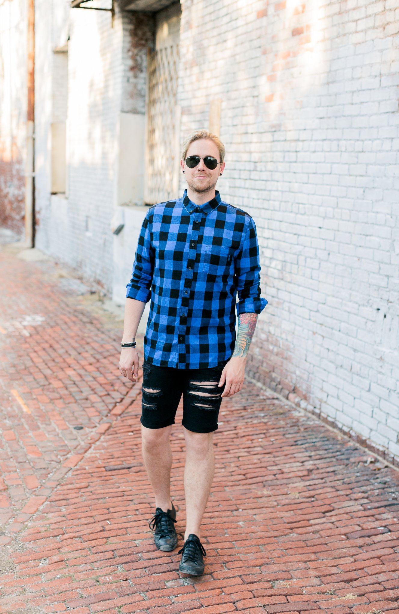 mens hm shorts, black denim shorts, mens denim shorts, mens style style, kentucky blog