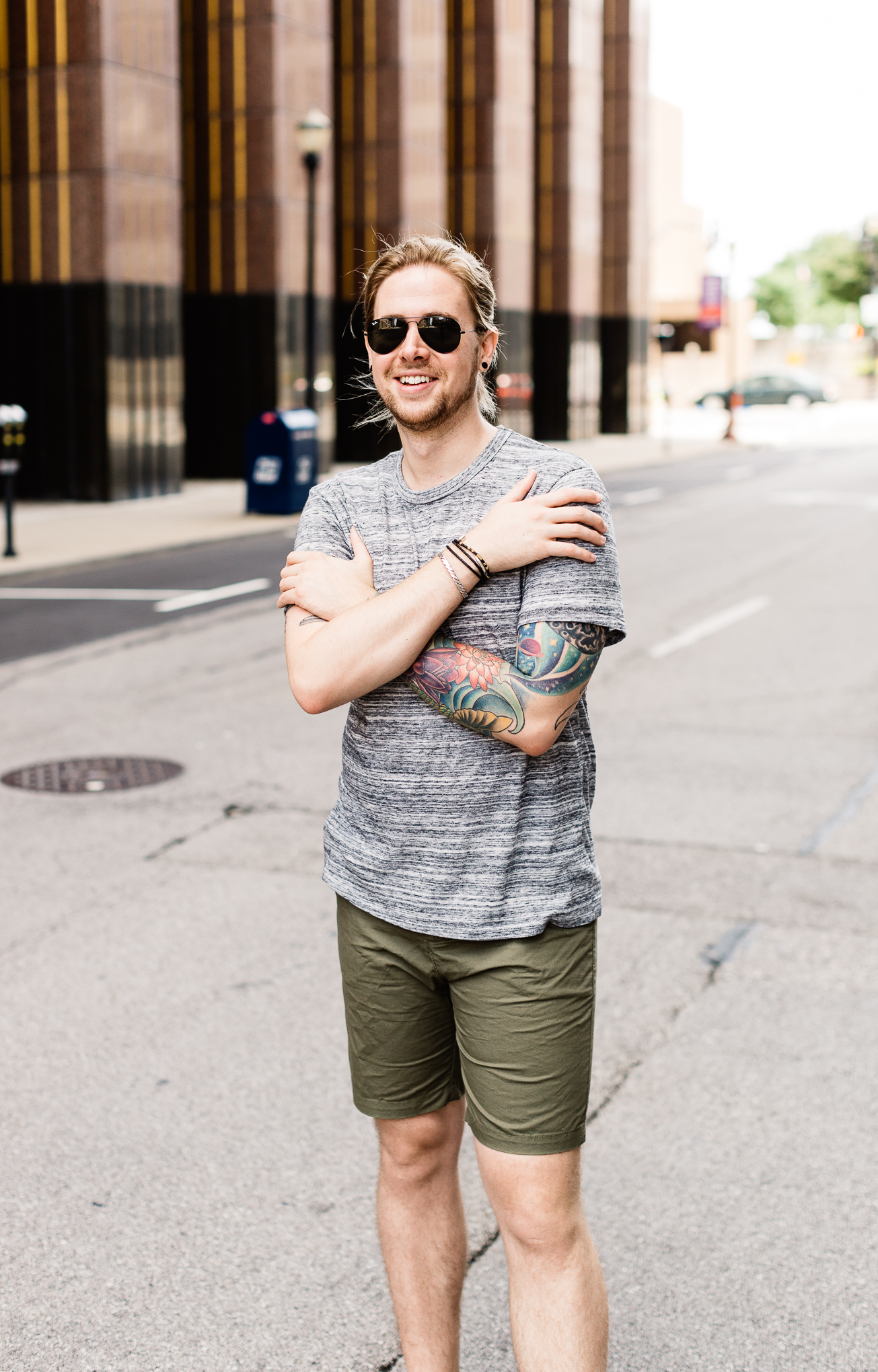 hm mens clothing, mens personal style blog, mens fashion blog, alternative apparel, olive shorts