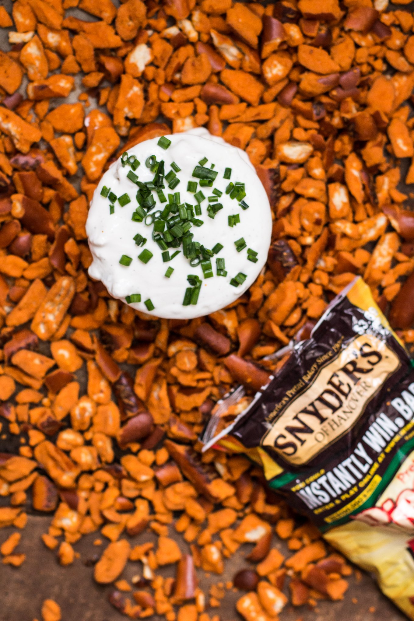 bleu cheese dip, buffalo flavored pretzels, game day dips, snyders of hanover, greek yogurt dips