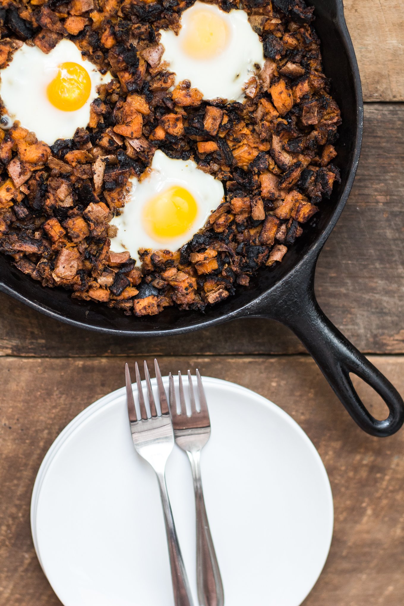 sweet potato hash, breakfast hash, hormel corned beef hash, one pan breakfast dishes, southern food blog