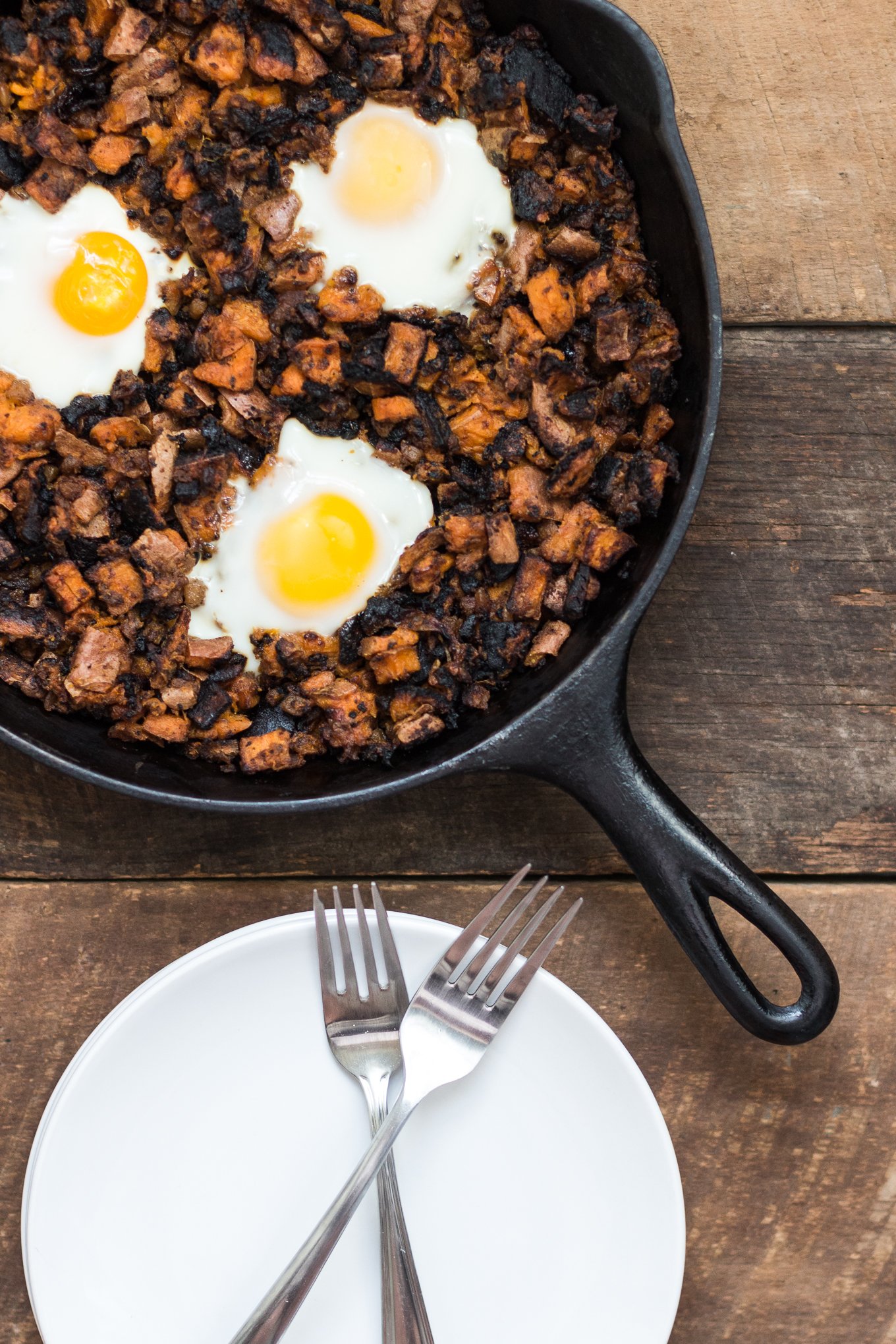 sweet potato hash, breakfast hash, hormel corned beef hash, one pan breakfast dishes, southern food blog