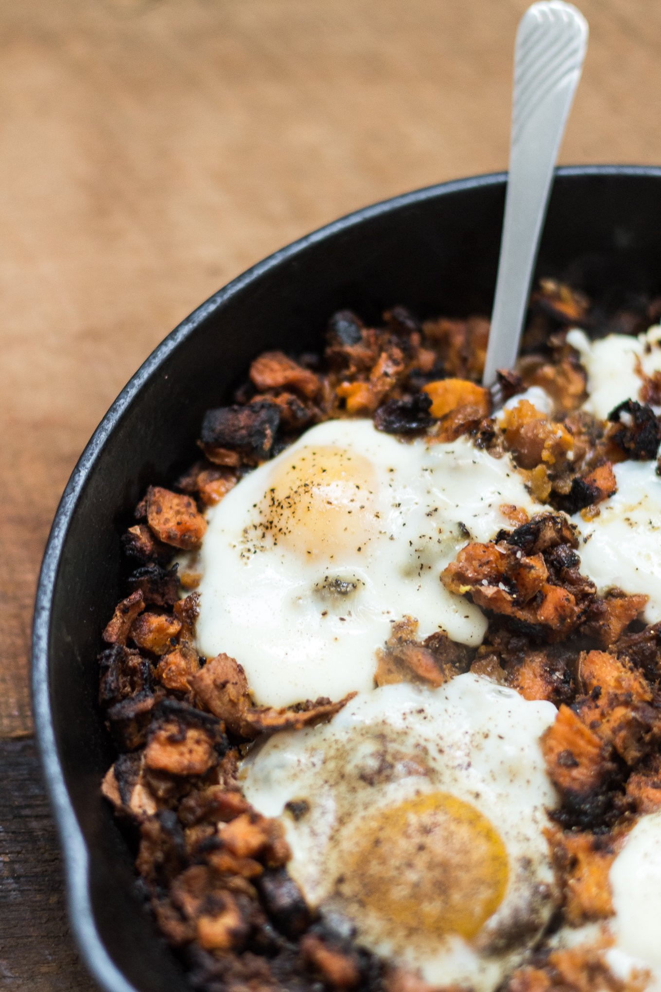 sweet potato hash, breakfast hash, hormel corned beef hash, one pan breakfast dishes, southern food blog