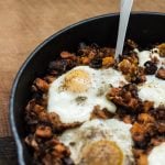 sweet potato hash, breakfast hash, hormel corned beef hash, one pan breakfast dishes, southern food blog