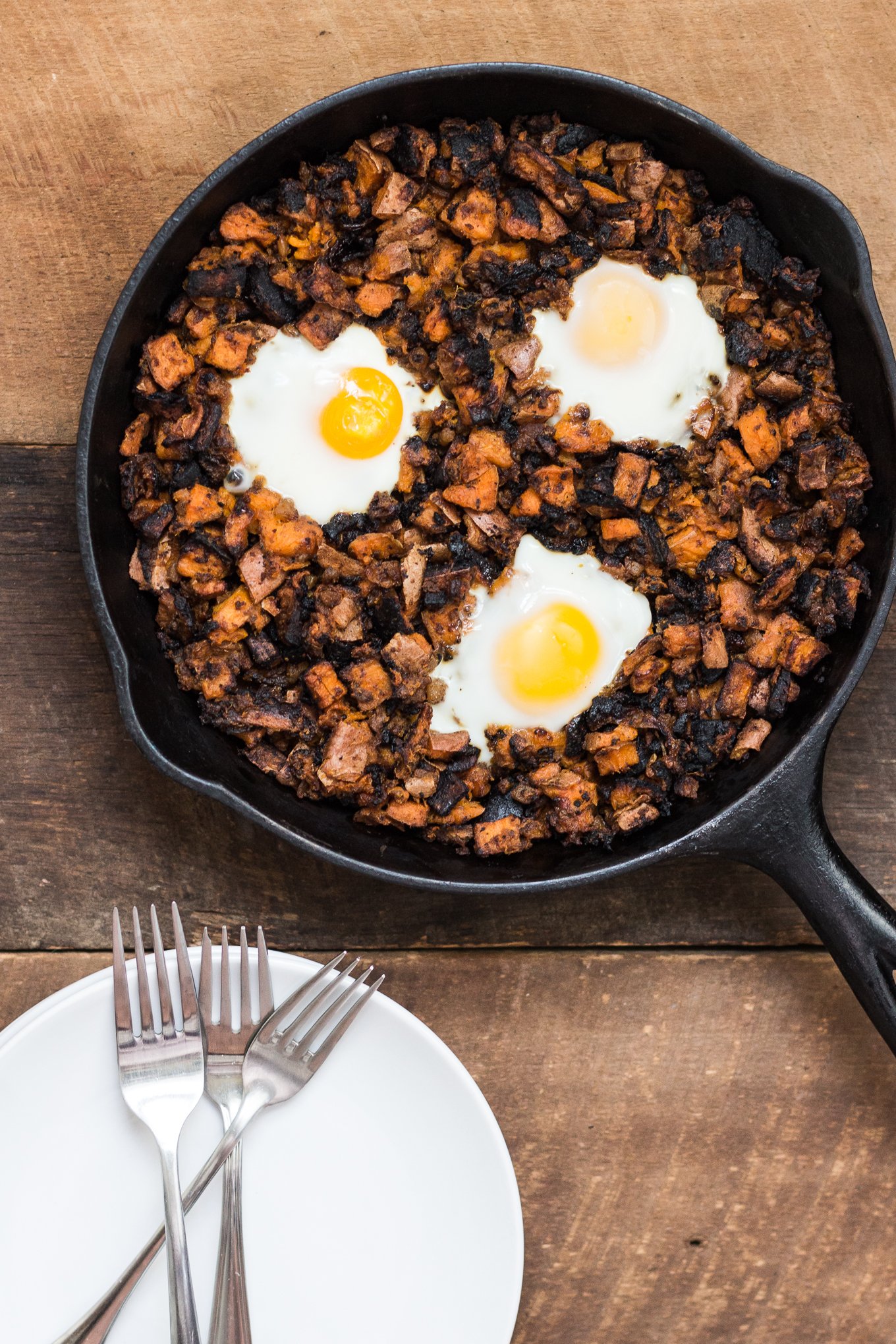 sweet potato hash, breakfast hash, hormel corned beef hash, one pan breakfast dishes, southern food blog