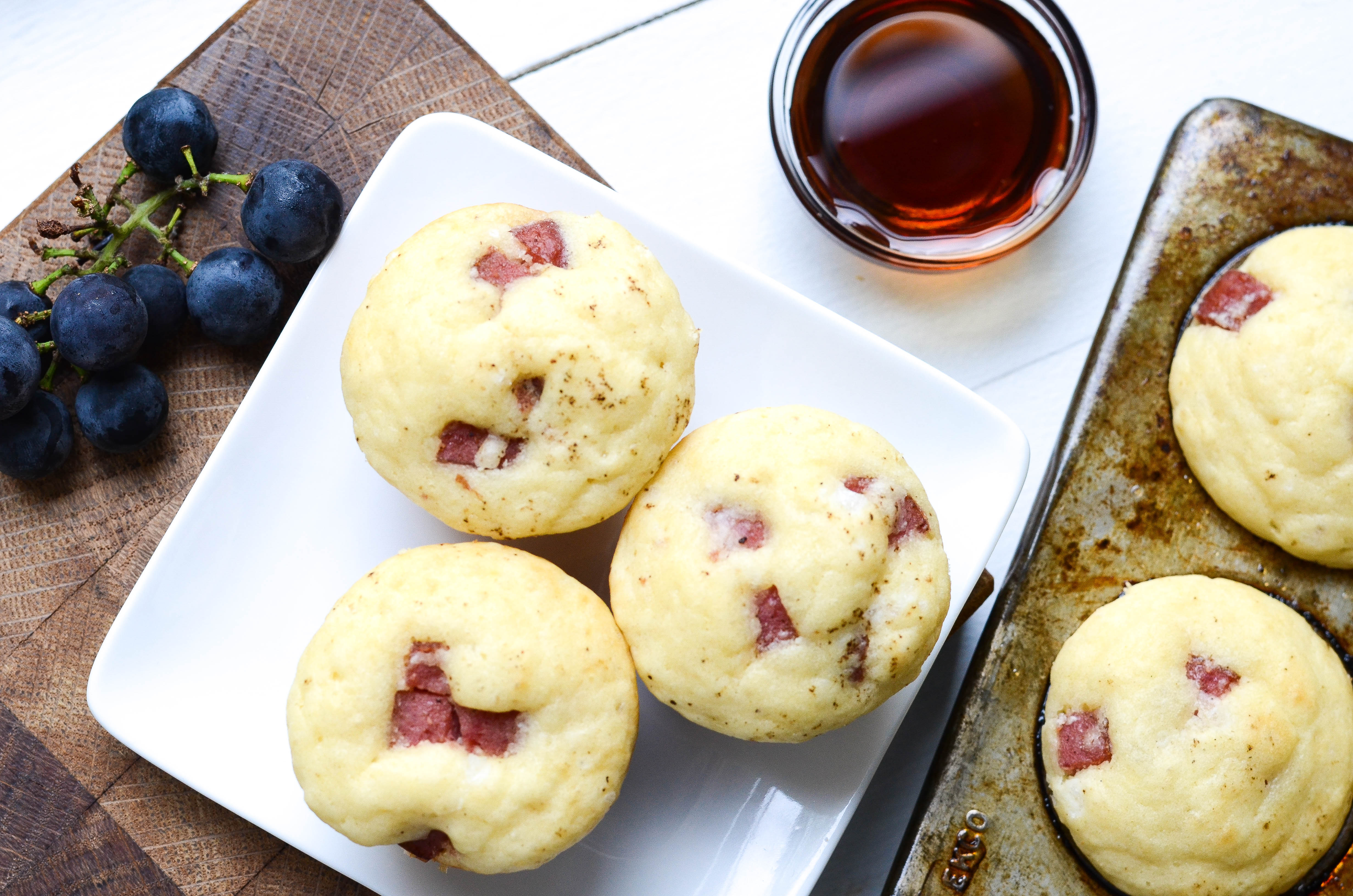 Savory Sausage Pancake Bites