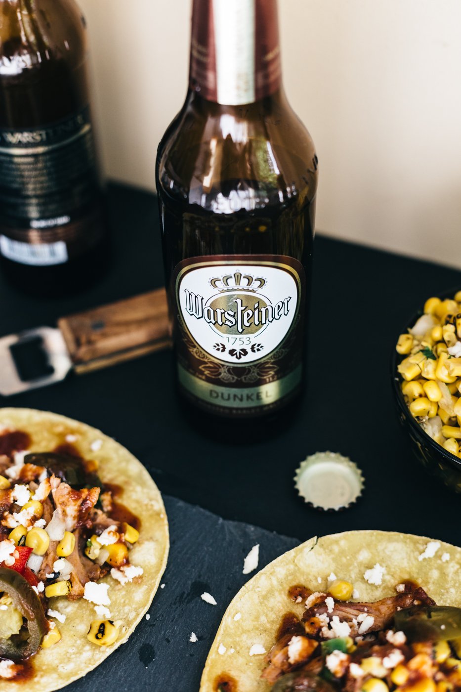 warsteiner dunkle, bbq pulled pork taco, southern cooking blog, the kentucky gent, summer bbq taco recipes