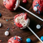 Red, White, and Blue Cupcake Pops