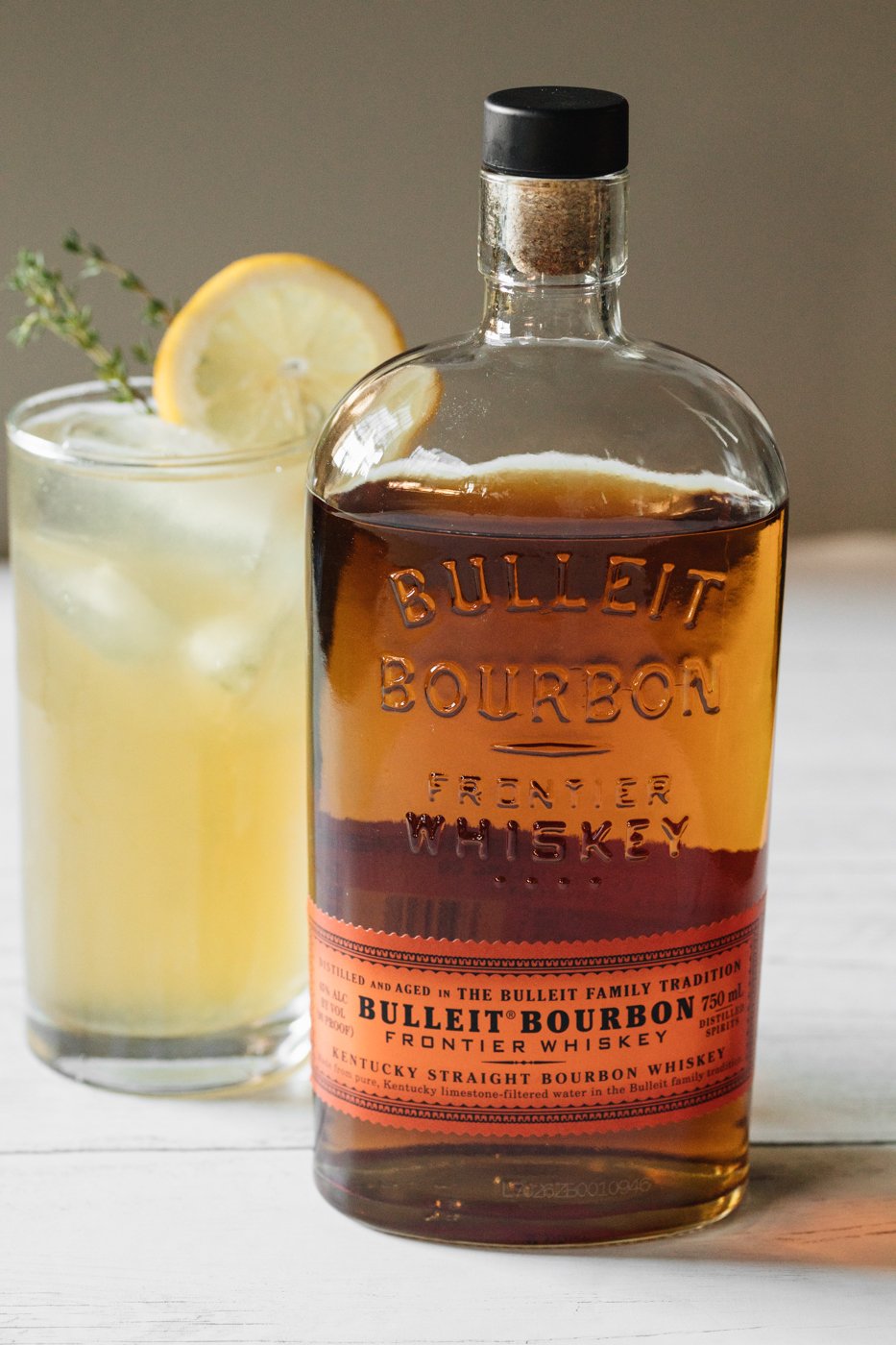 Honey Thyme Lemonade made with Bulleit Bourbon