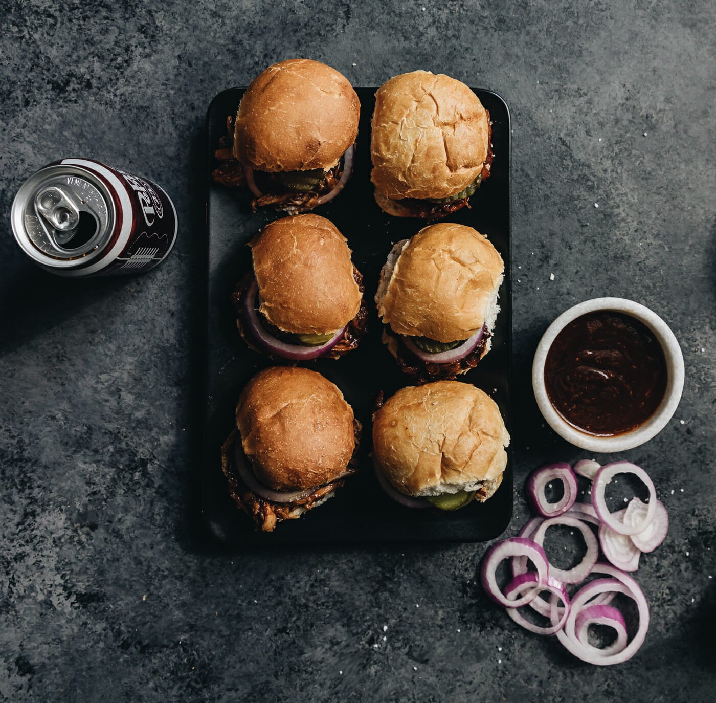 Dr Pepper BBQ Pork Sliders