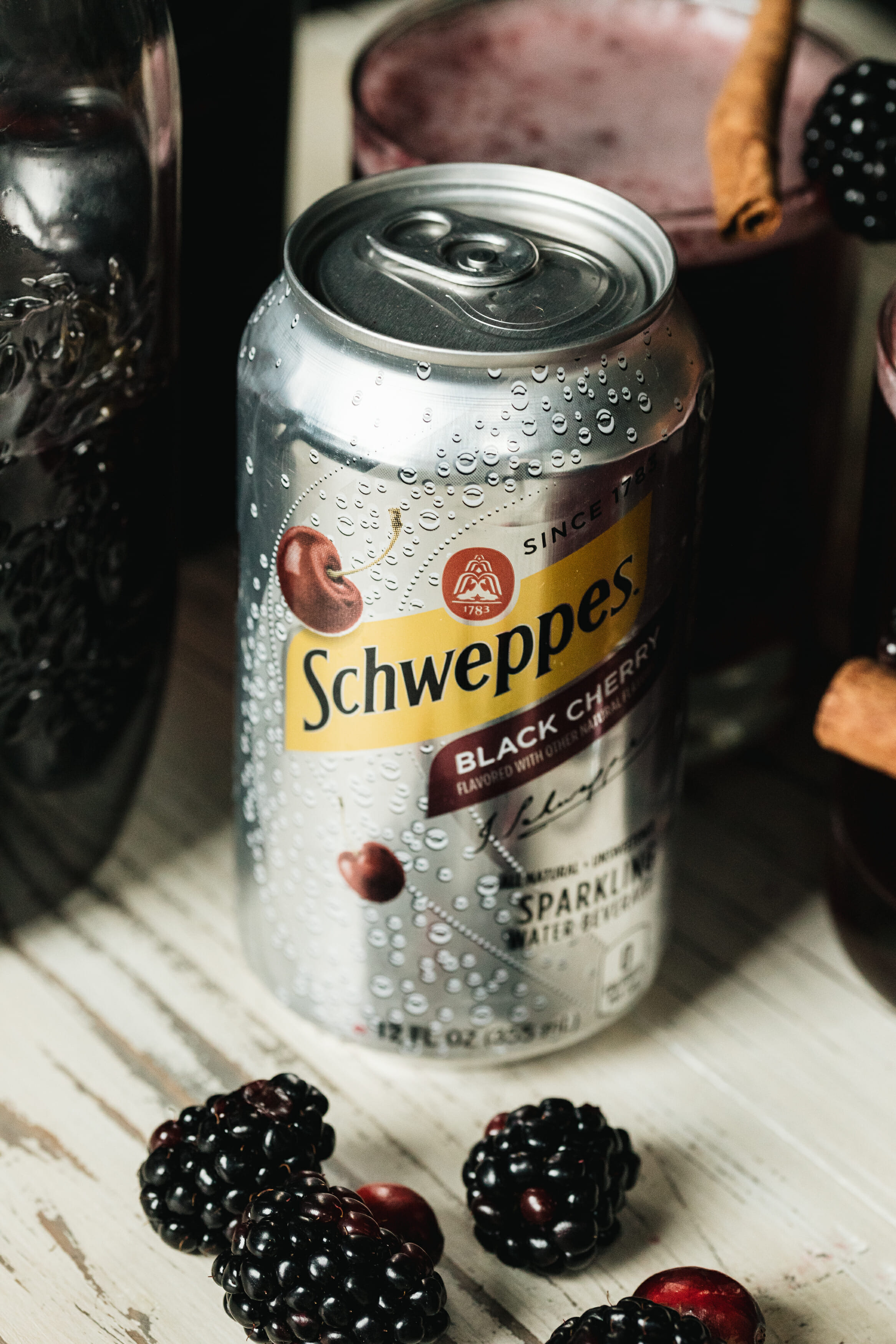 schweppes black cherry sparkling water