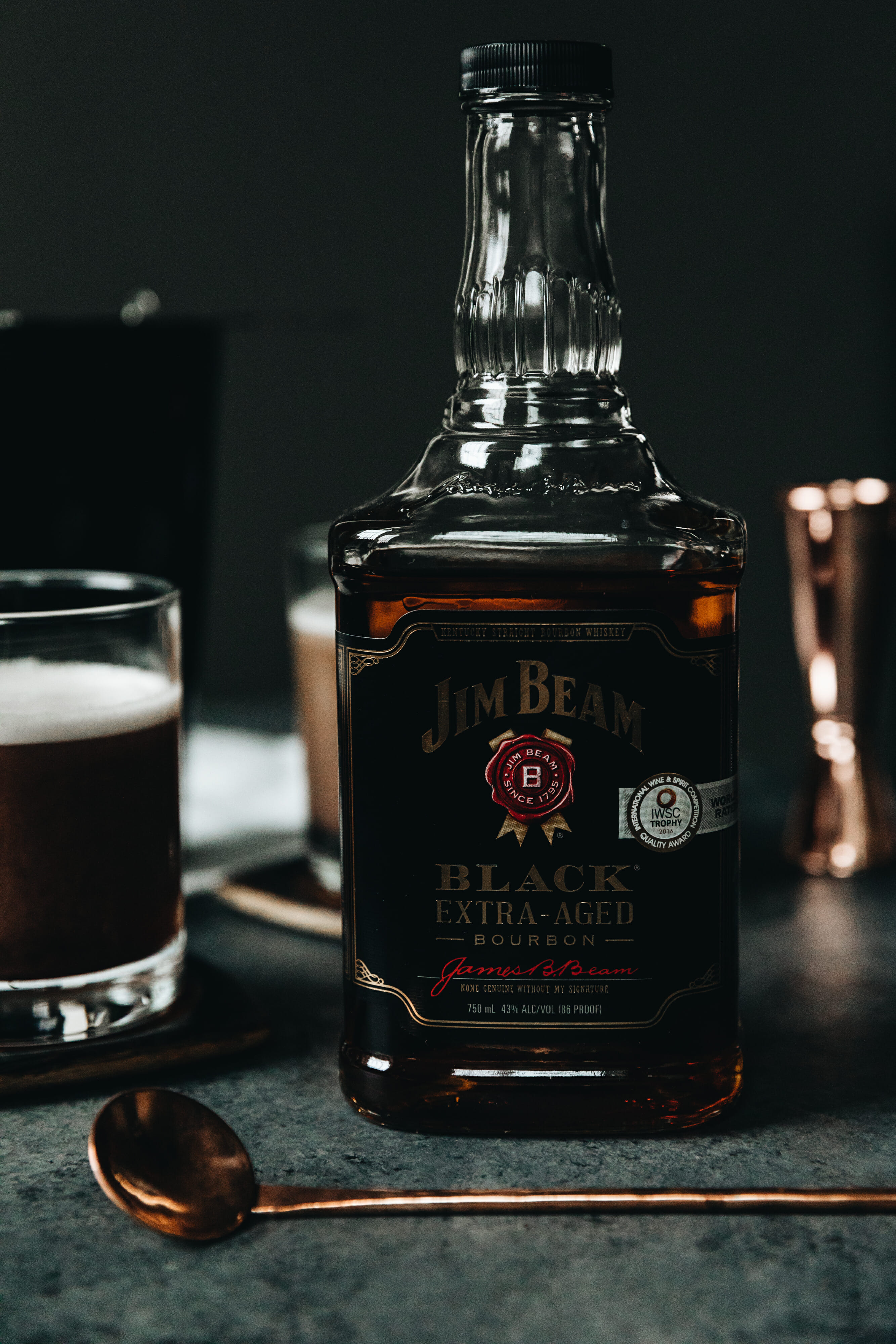 jim beam black bottle