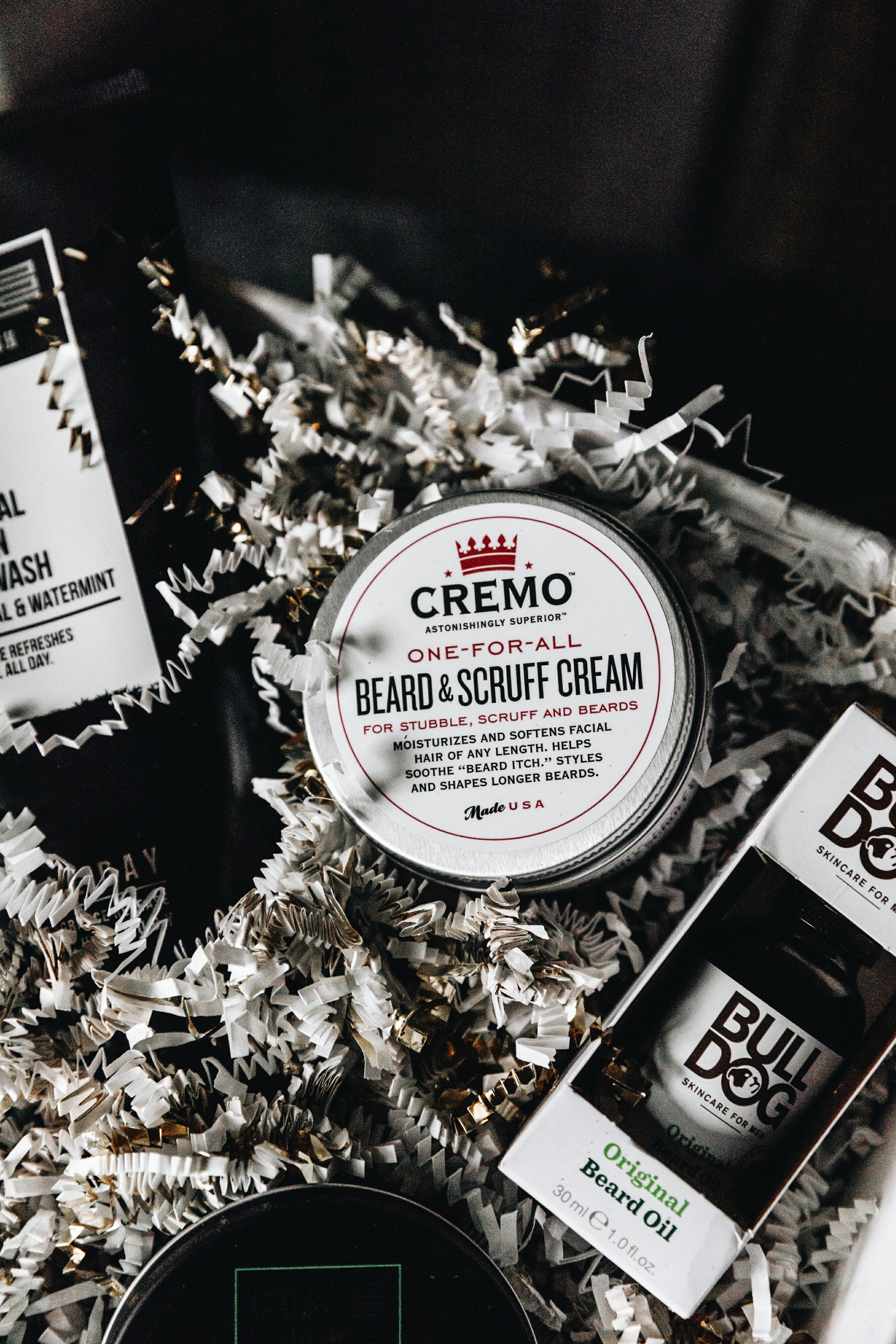 cremo beard grooming products