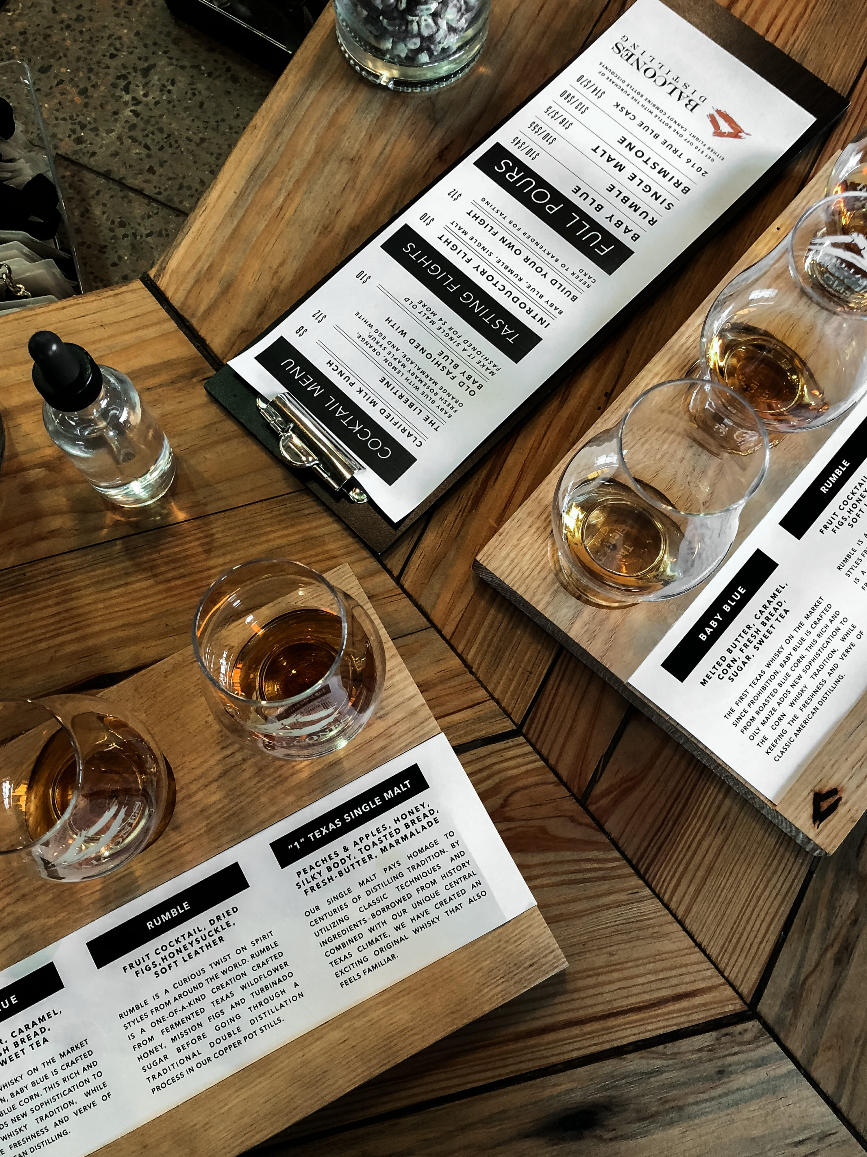 balcones whiskey tasting