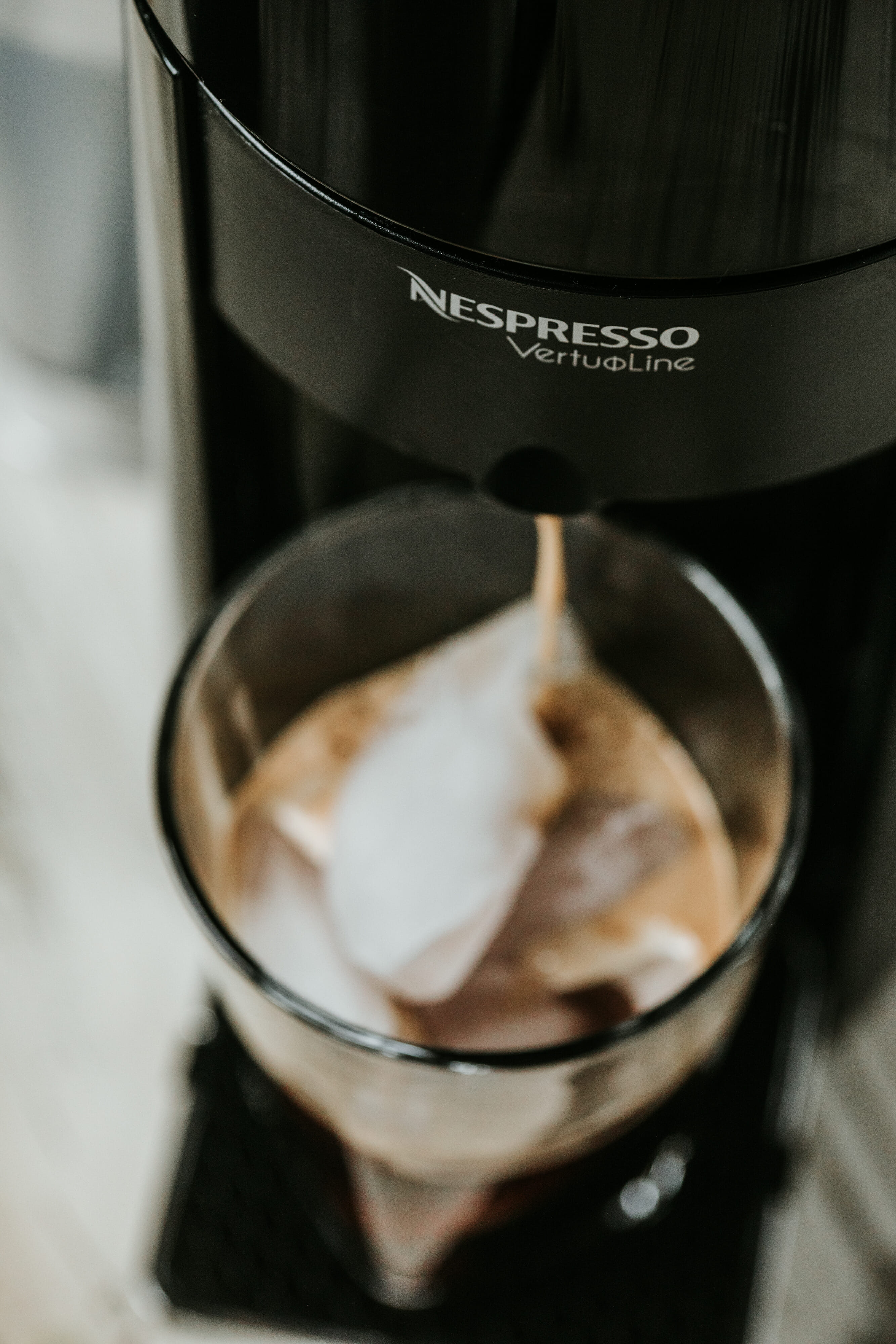 nespresso machine brewing