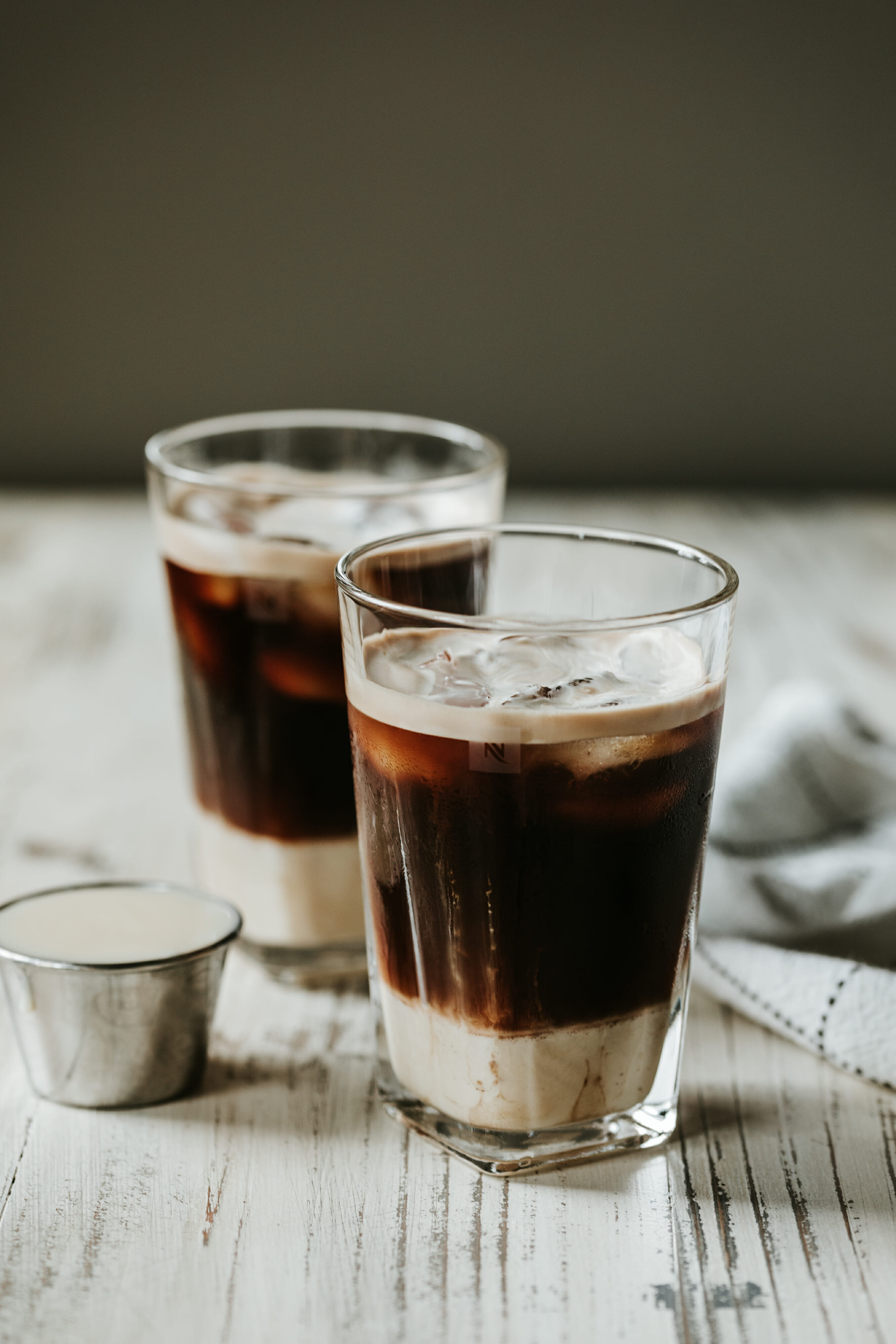 Iced coffee with condensed milk