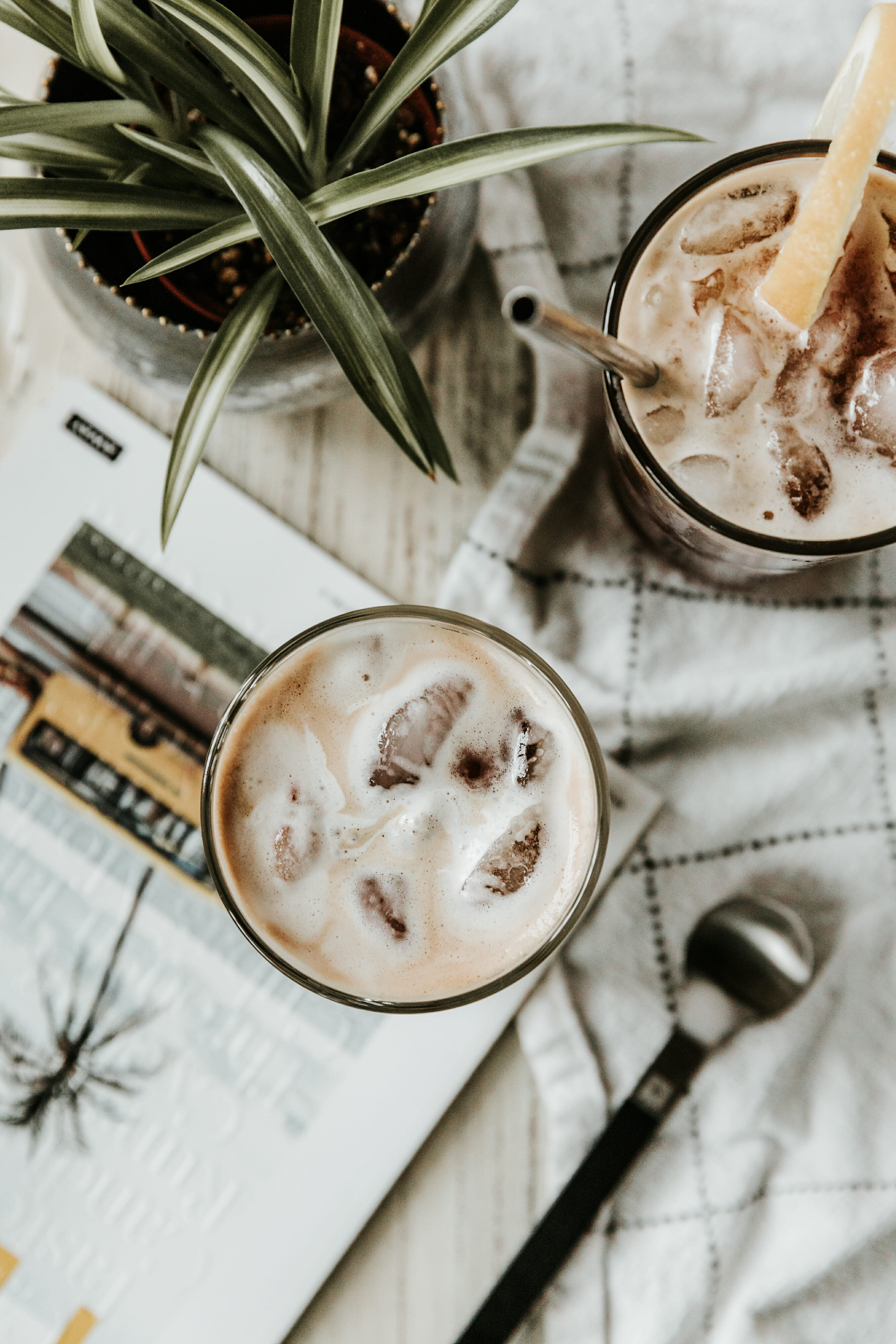 flat lay of coffee 