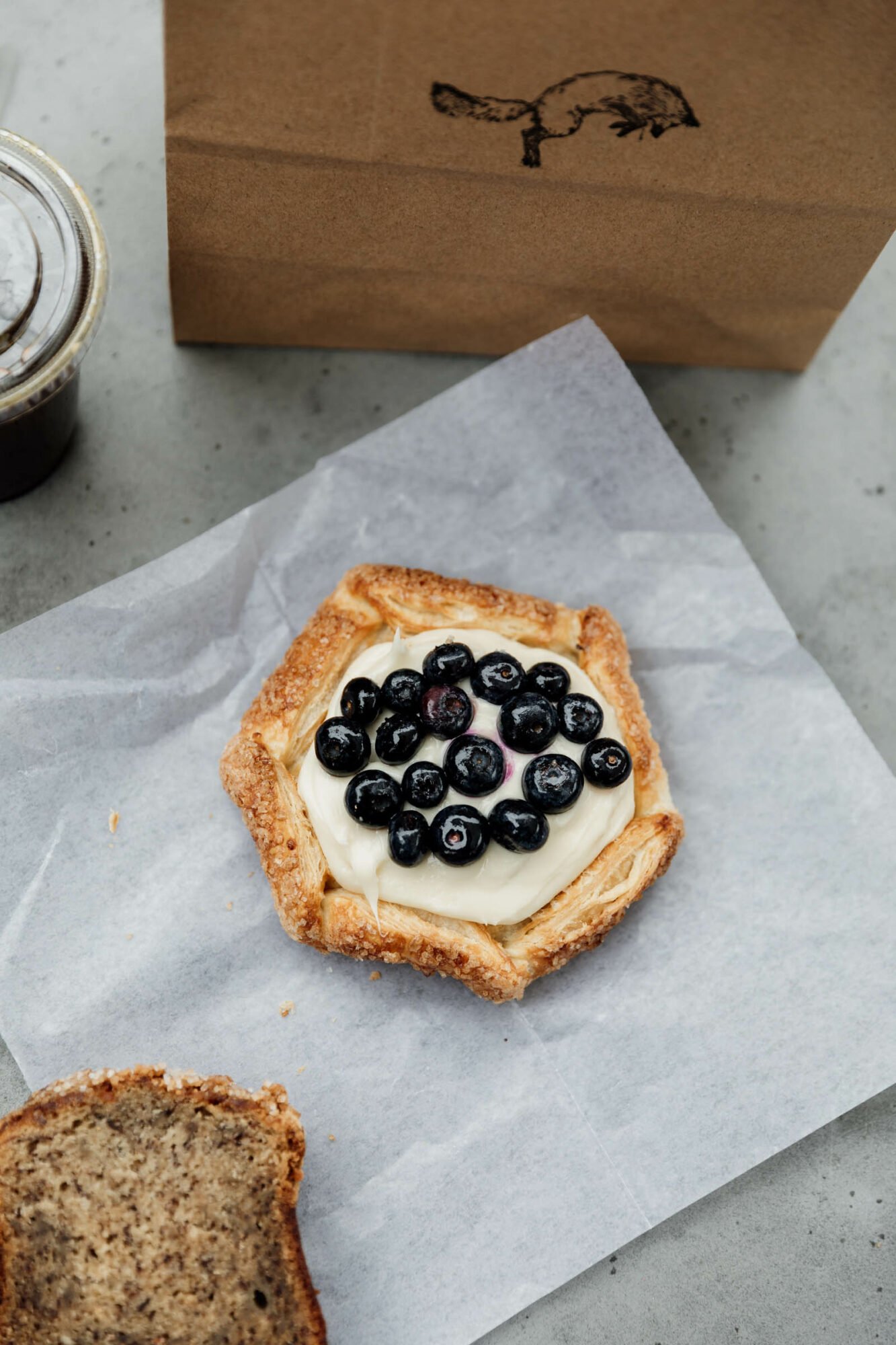 pastries at fox in the snow